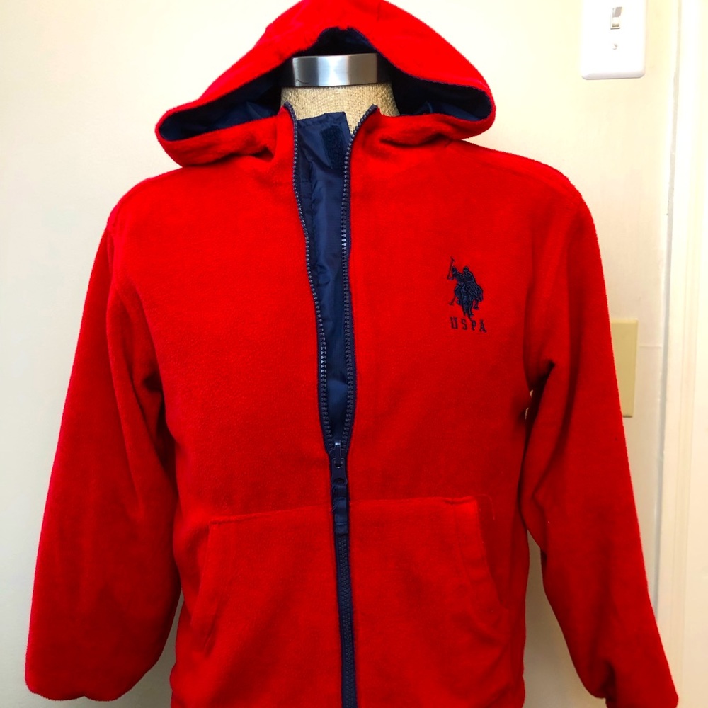 Boys, US POLO Reversible fleece jacket